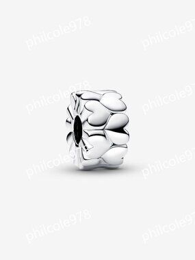 Pandora Heart Pattern Clip Charm